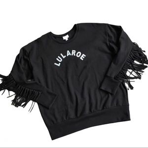 NWOT LuLaRoe Sweatshirt with FRINGE!